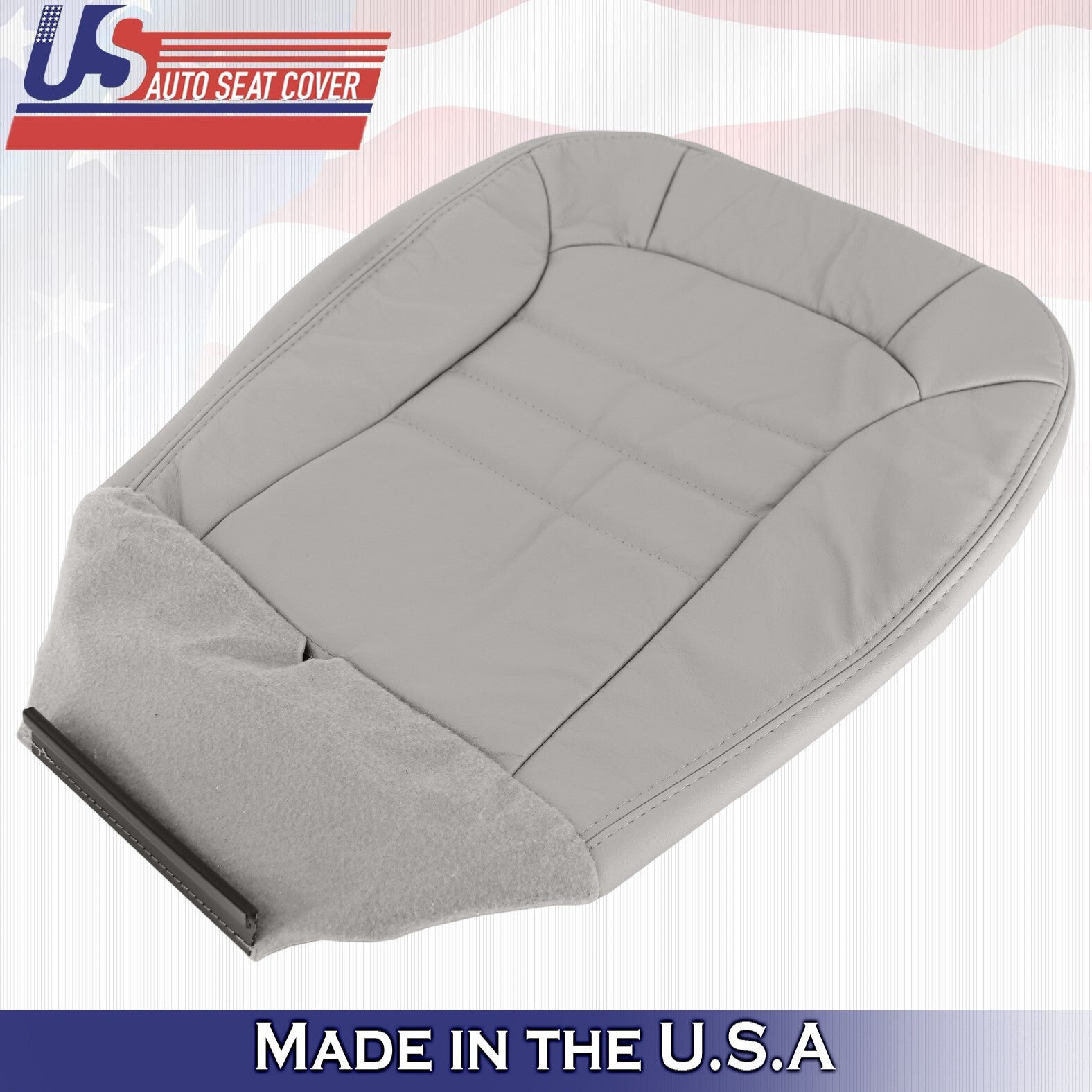 2002 2003 2004 For Jeep Liberty Driver Bottom & Top Leather Cover Light Taupe