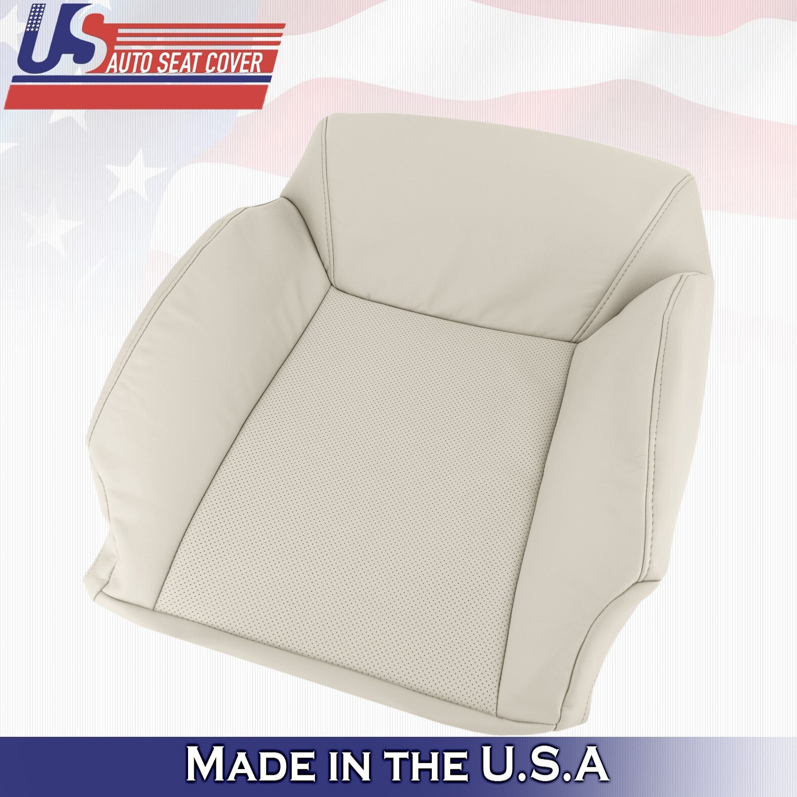 2012 to 2015 For Lexus LX570 Driver Side Top Leather w/ Perf Cover Light Tan