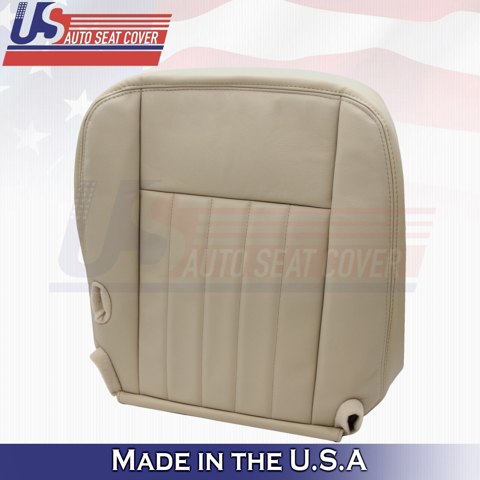 2003 to 2005 For Lincoln Town Car Passenger Bottom & Top Leather Cover Med Camel