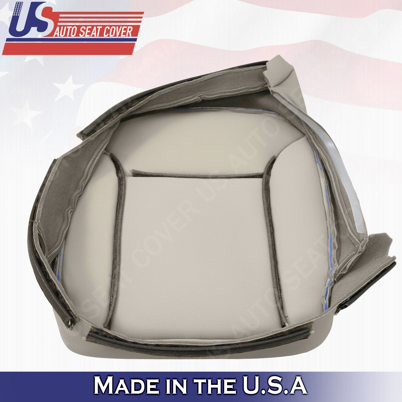 DRIVER Bottom GRAY Leather Seat Cover 2007 2008 2009 Mercedes Benz GL320 GL350