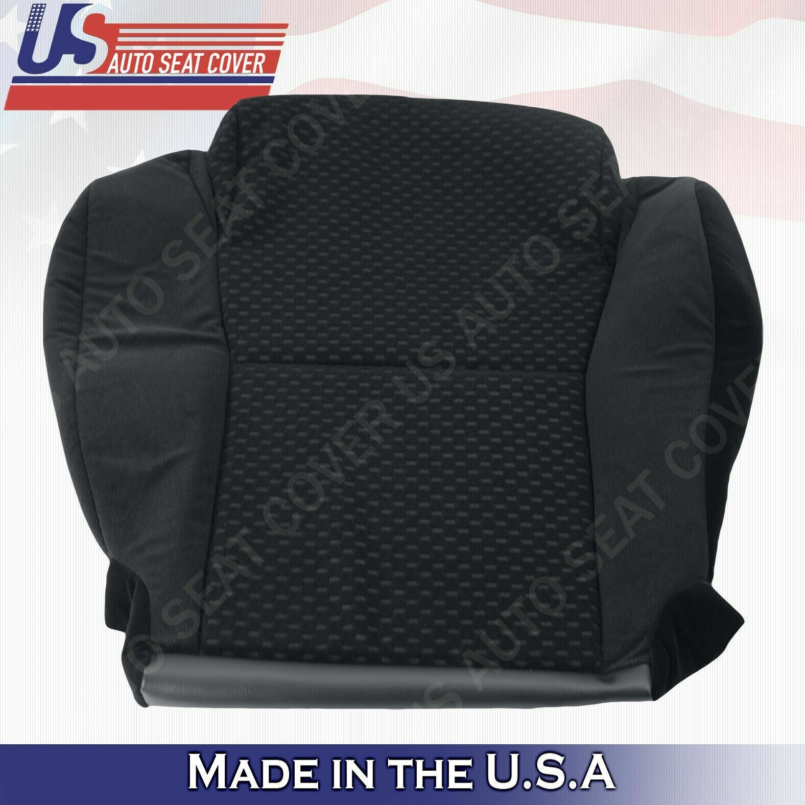 2007 2008 09 10 2012 For Toyota Tundra Passenger Top & Bottom Cloth Cover Black