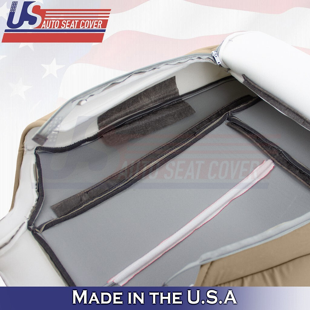 2007 to 2014 Fits Ford Expedition Front Set Tops & Bottoms Cloth Cover Camel Tan