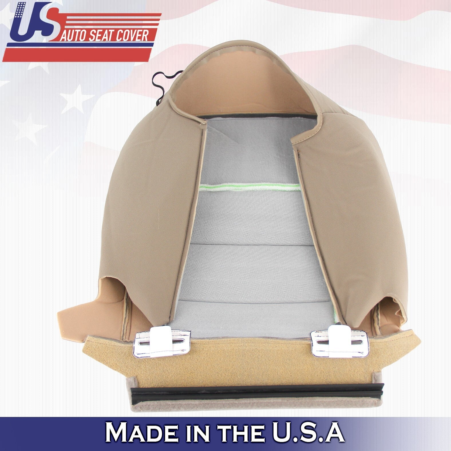 2003 2004 For Ford Expedition XLT 2nd Row Passenger Bottom Cloth Seat Cover Tan