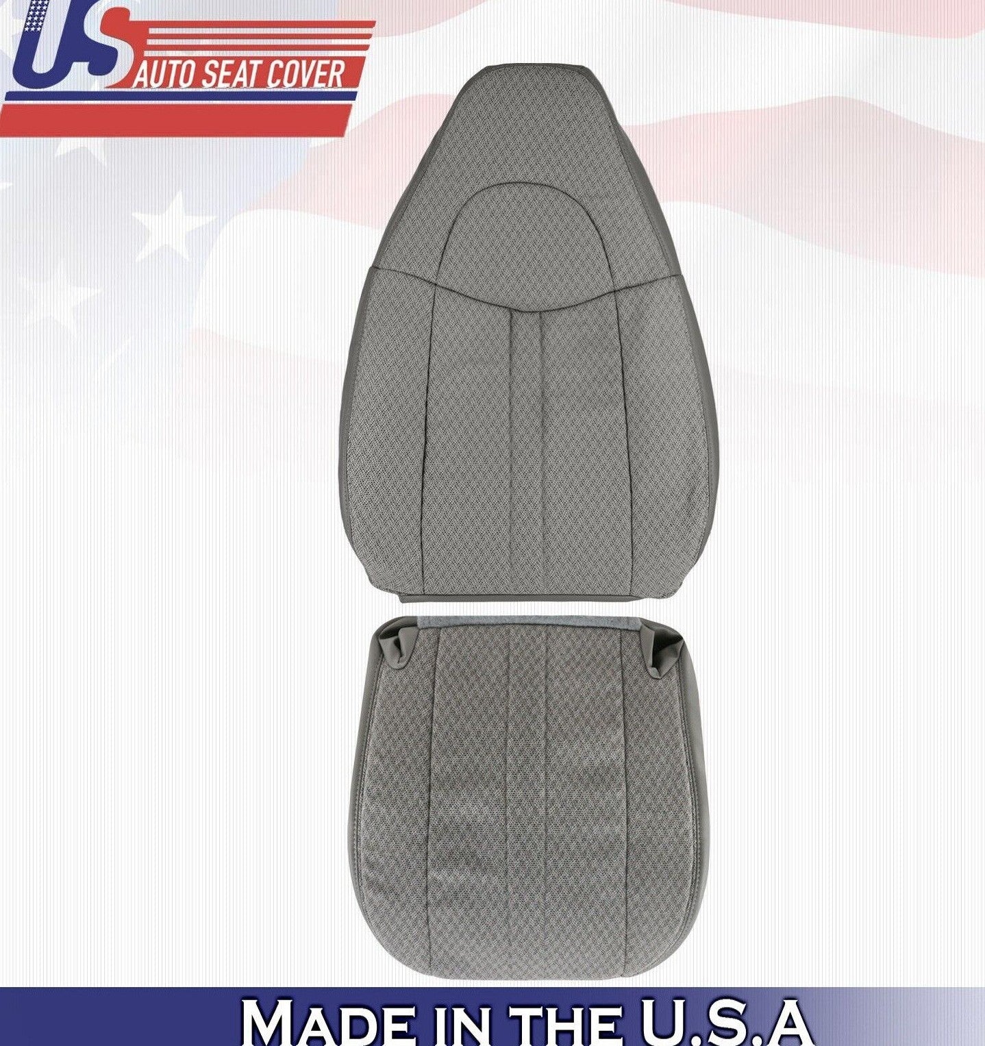 2013 2014 For Chevy Express 1500 2500 3500 Driver Top & bottom Cloth Covers Gray