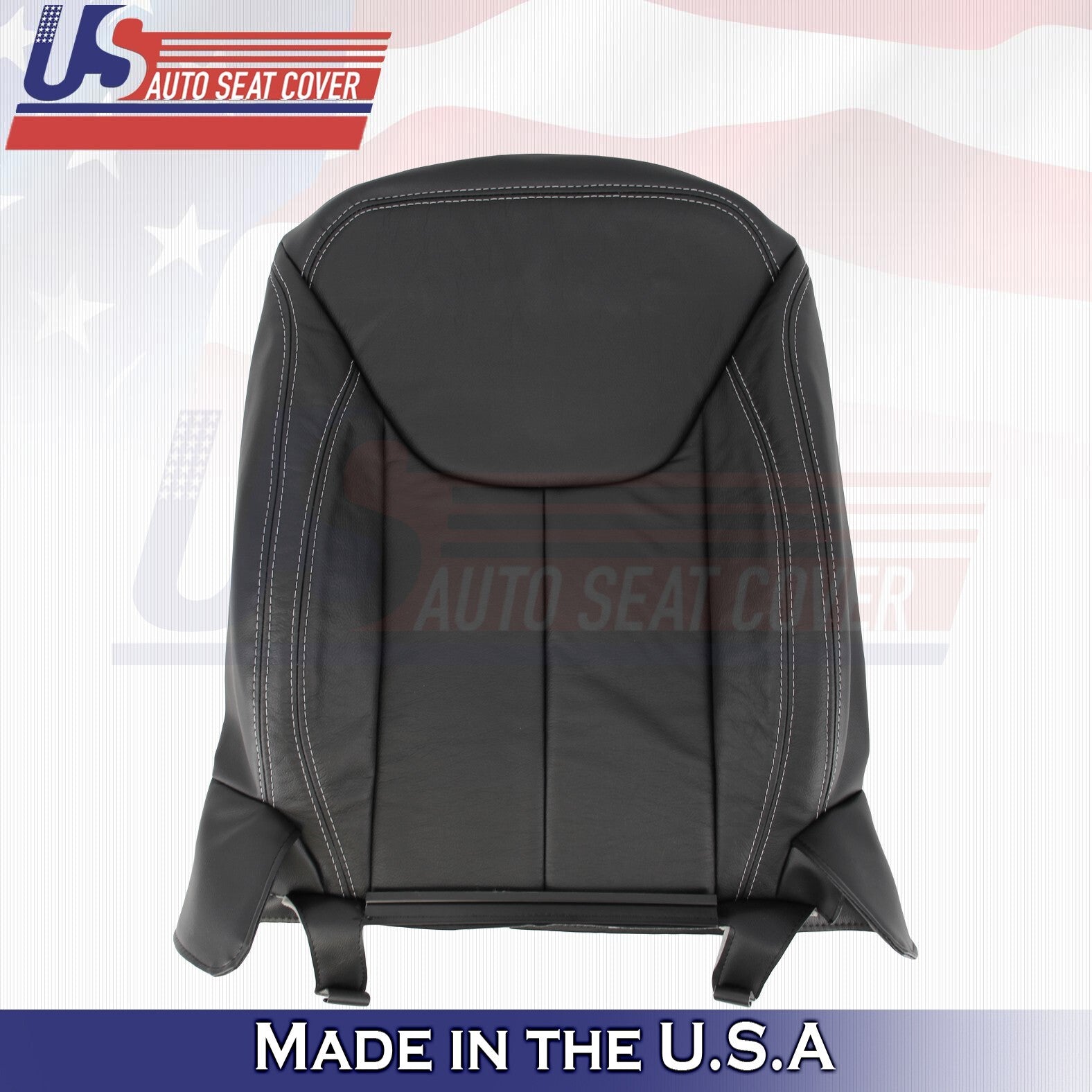 2011-2017 Fits Jeep Wrangler Rubicon Passenger Top Leather Cover Black