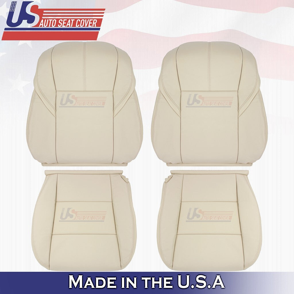 2013 to 2018 Fits Toyota Avalon XLE Front Set Tops &Bottoms Leather Cover Tan