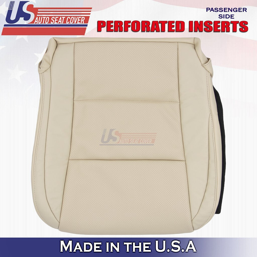 2013 to 2018 Fits Lexus ES350 Passenger Bottom Leather Seat Cover Tan