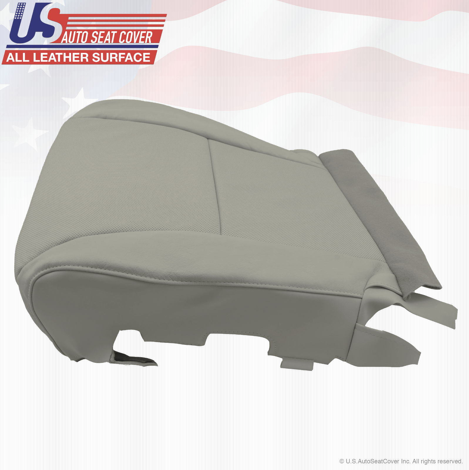 2013 For Lexus RX350 RX450H Passenger Top & Bottom Perf Leather Seat Covers Gray