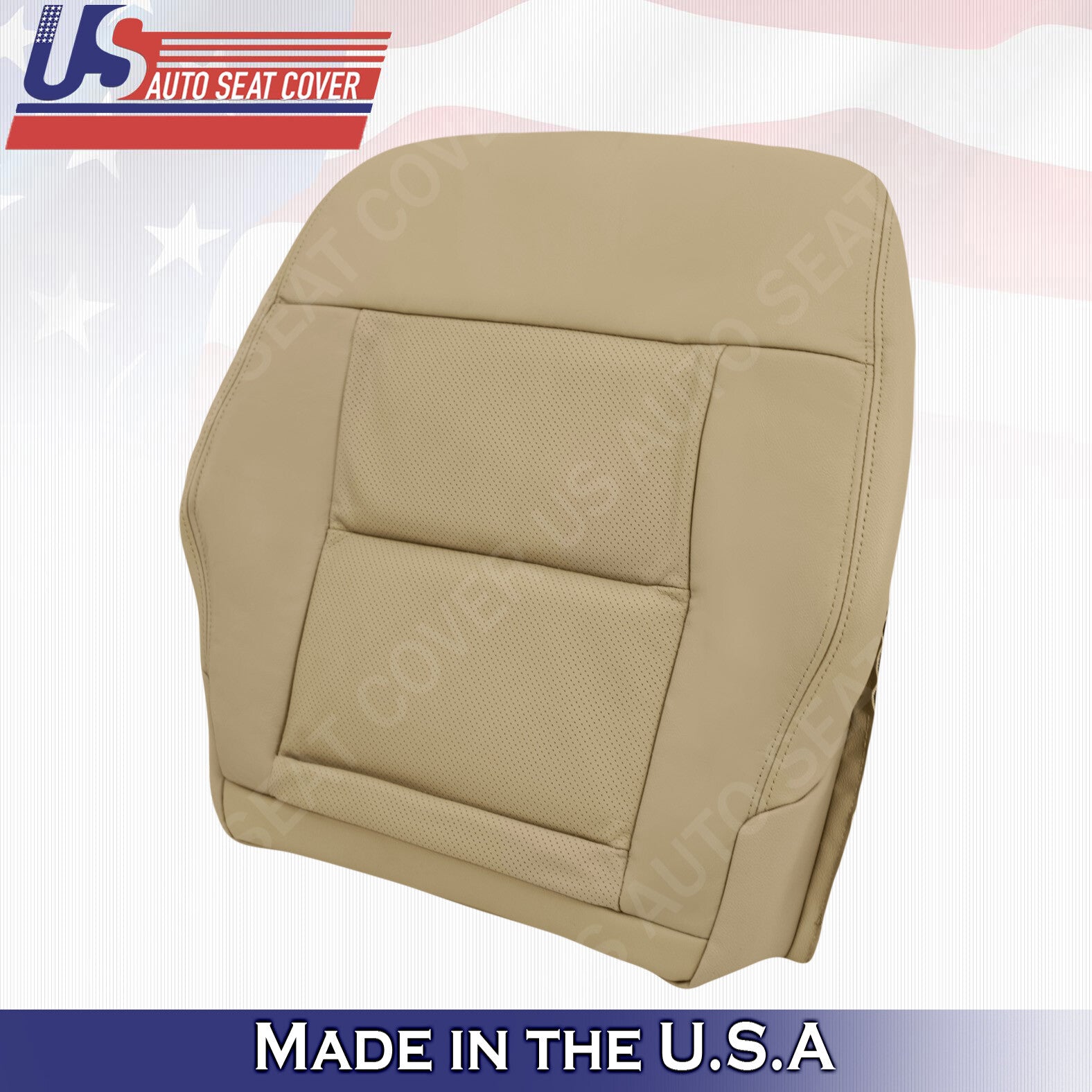 Fits 2010 to 2013 Mercedes Benz E350 Driver Passenger Bottom Leather Cover Tan