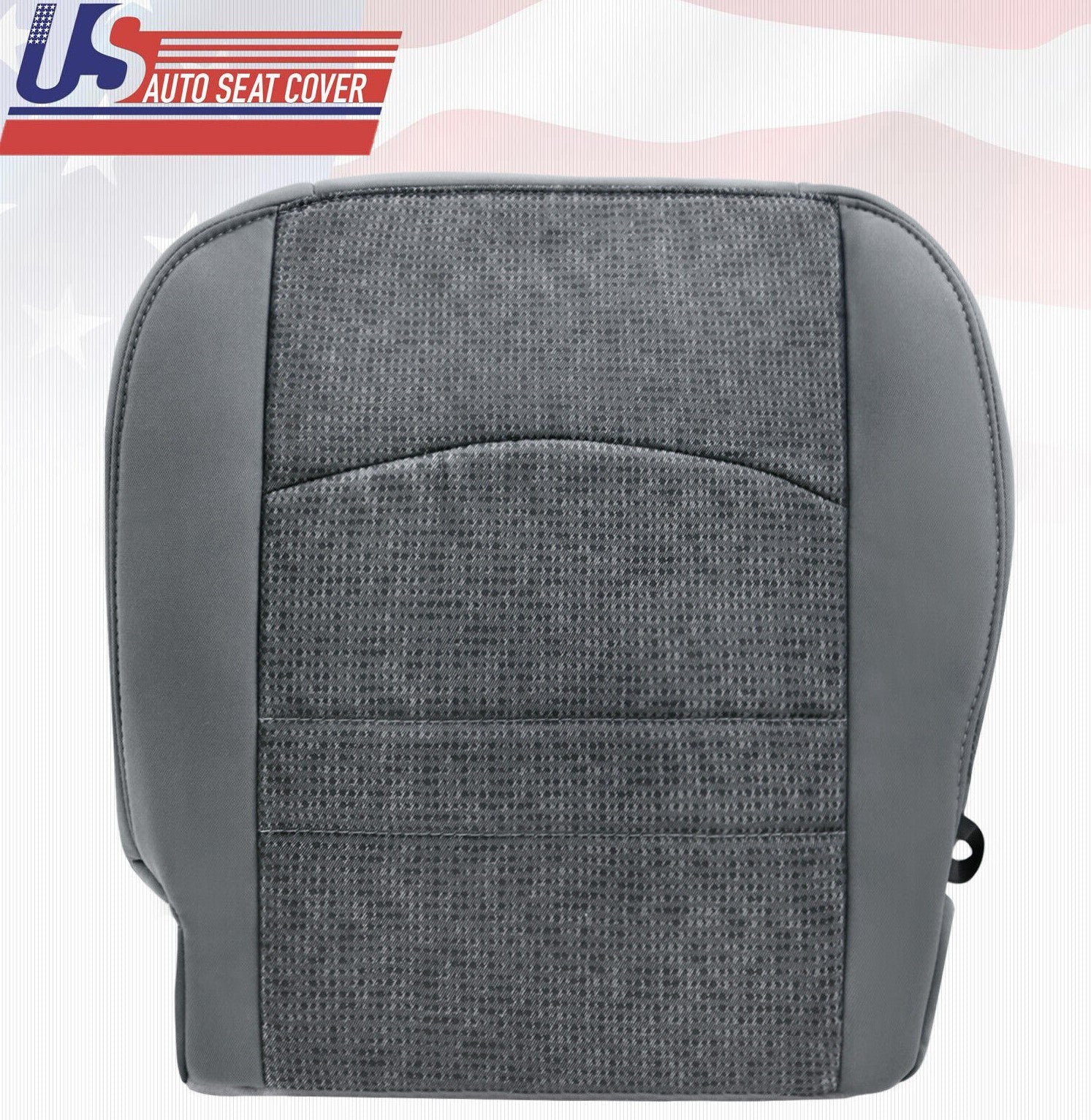 2017 2018 For Dodge Ram 5500 SLT Driver Passenger Bottom Cloth Seat Covers Gray