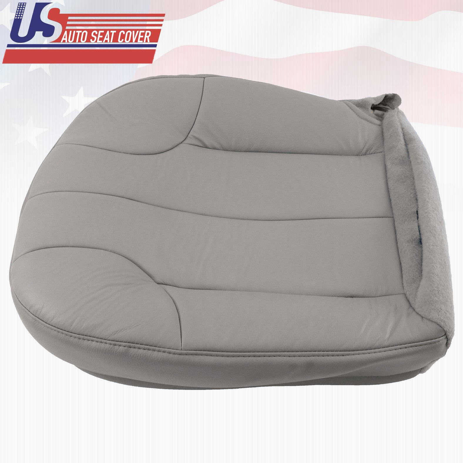 1999 2000 2001 For Jeep Grand Cherokee Driver Bottom Leather Seat Cover Gray