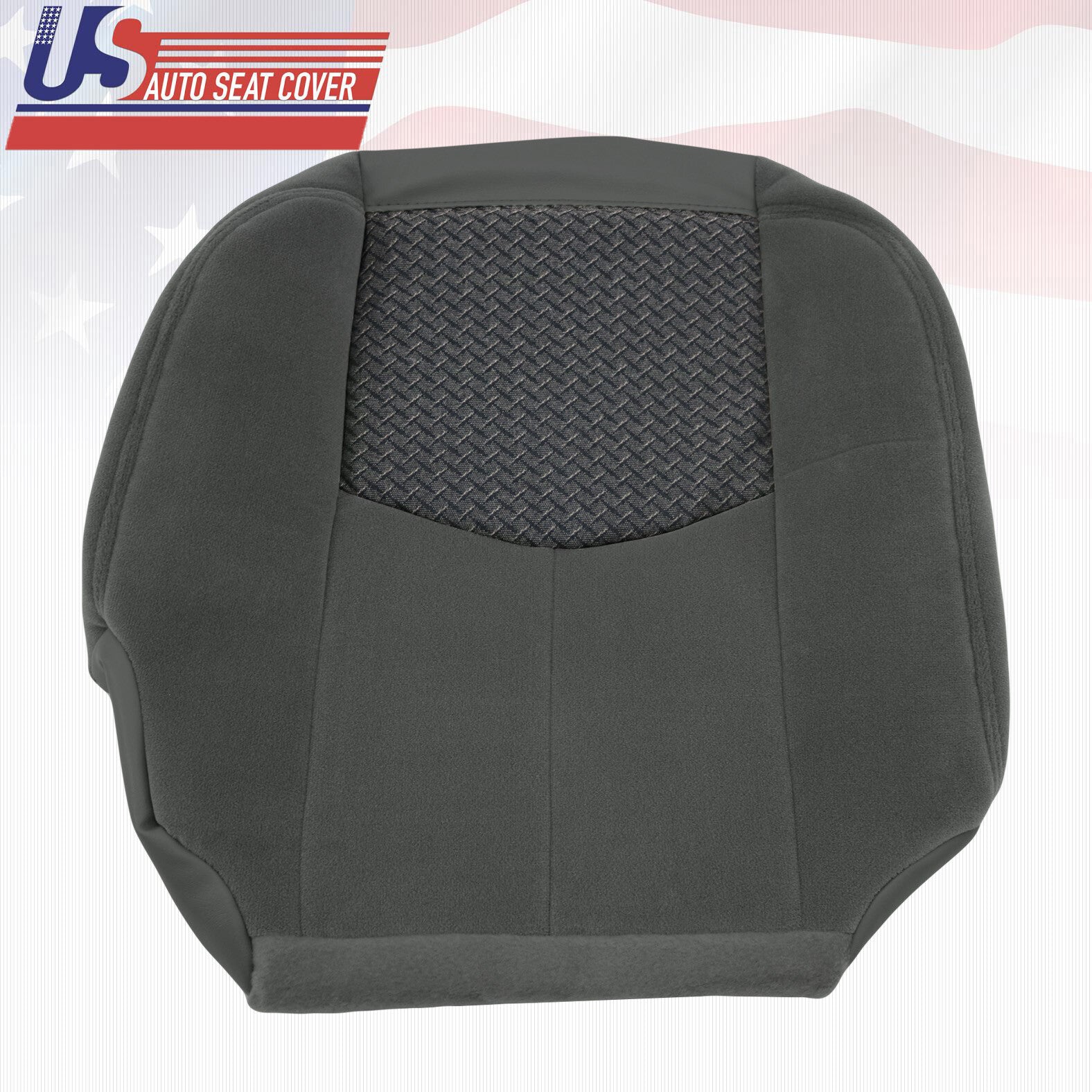 2003 2004 Fits Chevy Avalanche Passenger Bottom Leather Cloth Cover Dark Gray