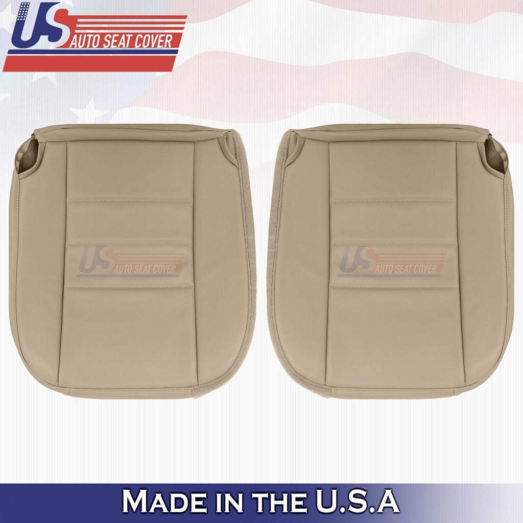 1997 - 2006 FOR Jeep Wrangler Driver & Passenger Bottoms Leather Seat Cover Tan