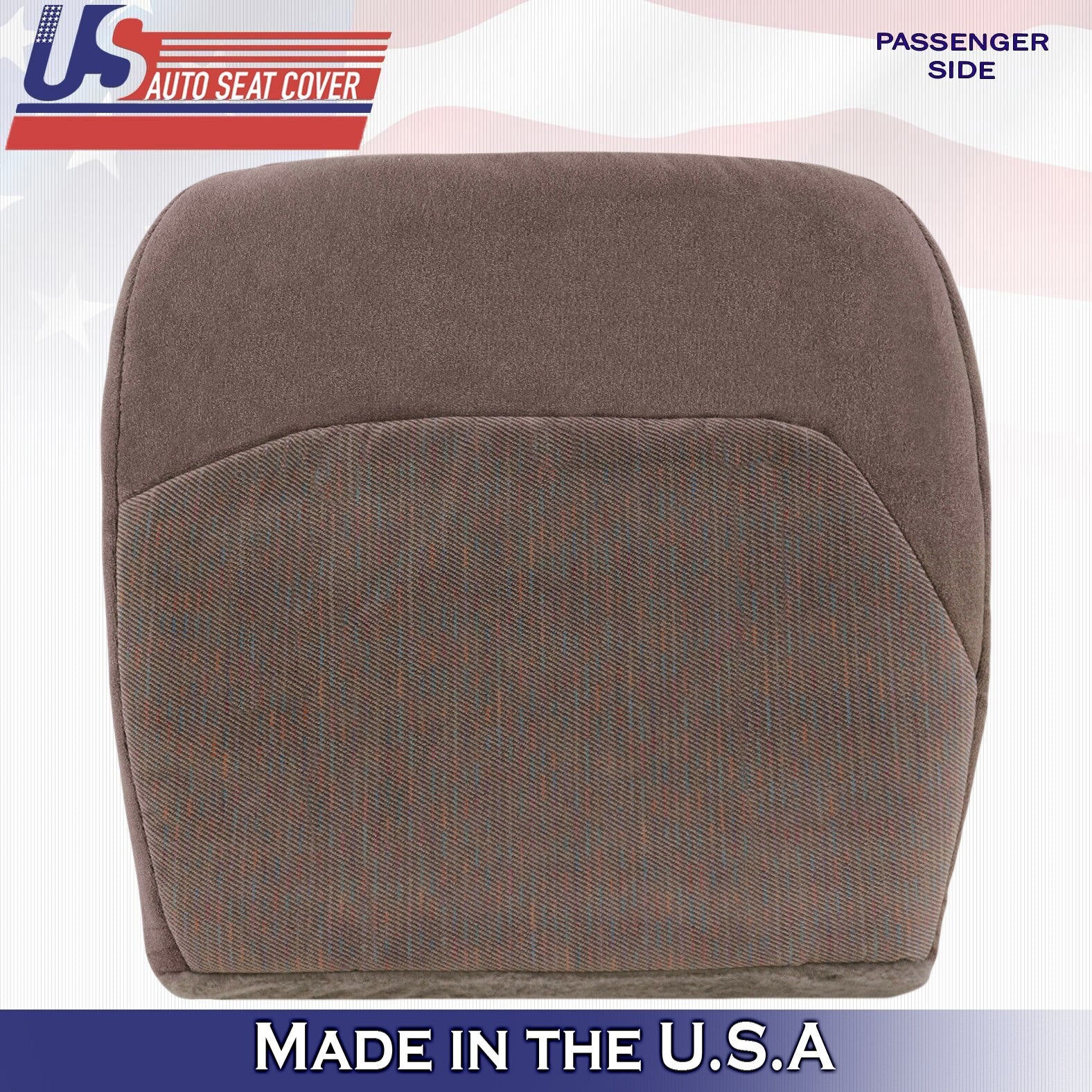1996 1997 For Ford F150 F250 F350 F450 XLT Passenger Bottom Cloth Seat Cover Tan