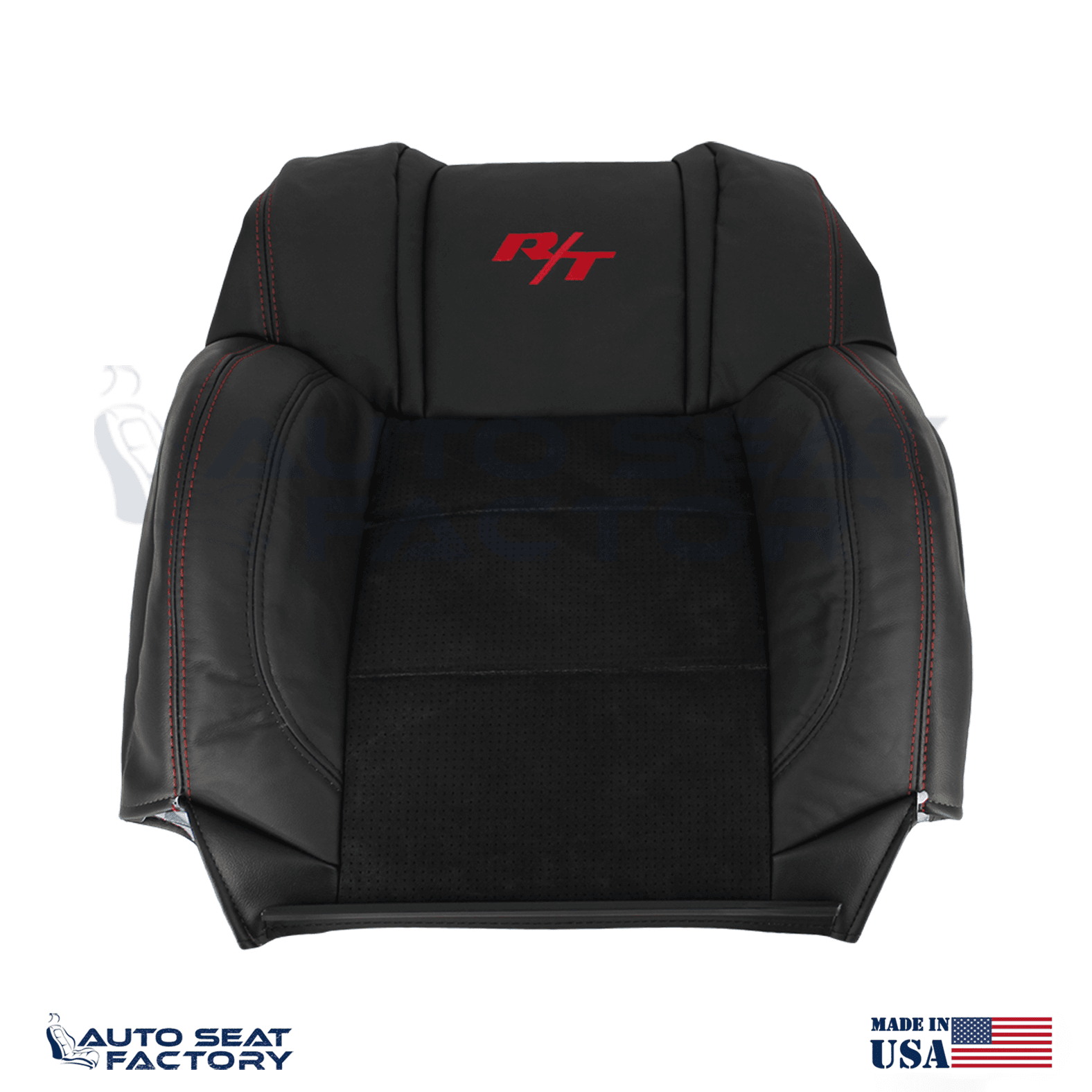 Replacement Black Seat Cover Fits 2006 - 2010 Dodge Charger RT Front Tops