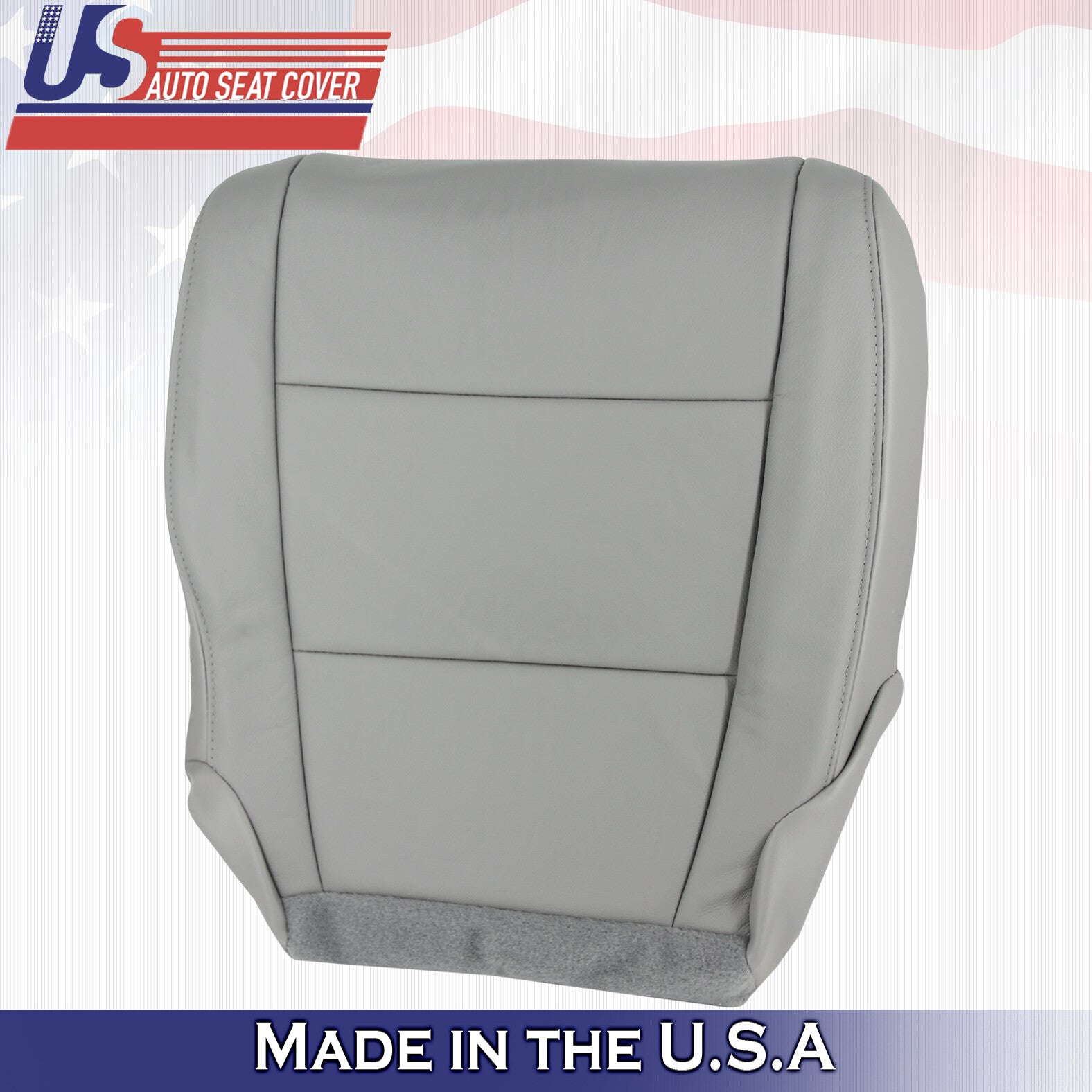 2012 2013 For Honda Pilot Passenger Bottom Synthetic Leather Seat Cover Gray