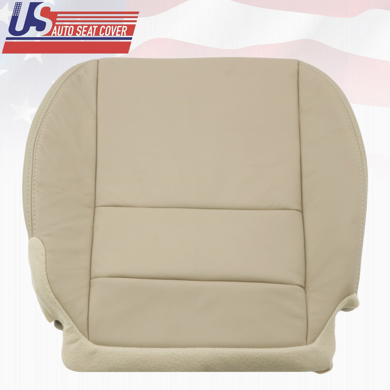 Fits 2007 to 2014 Acura MDX Driver Passenger Leather Seat Cushion Cover in TAN