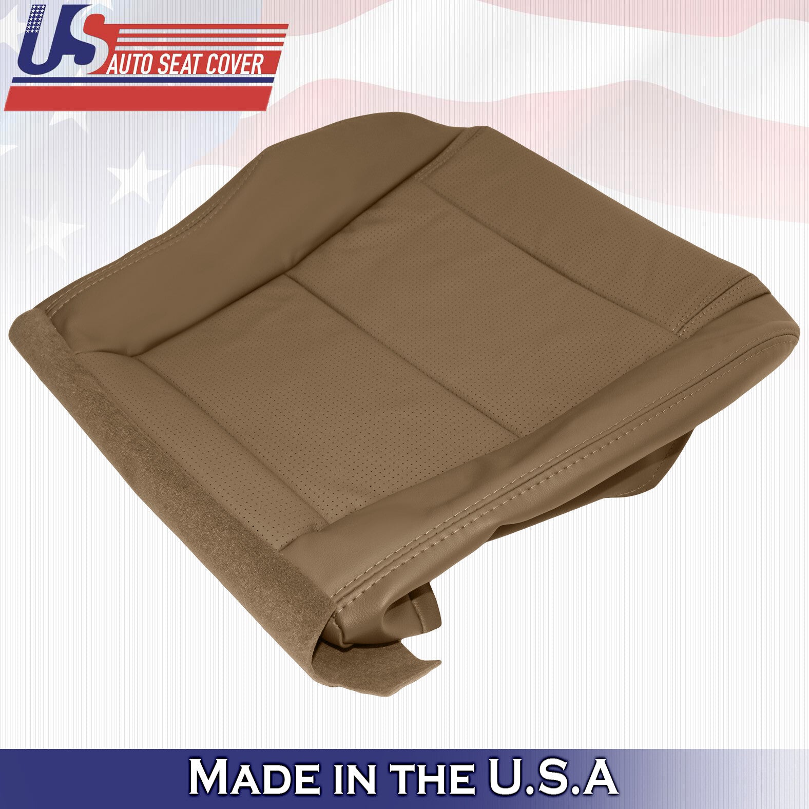 FITS DRIVER/PASSENGER Bottom "Tan" Leather Seat Cover  2004 2005 2006 Acura MDX