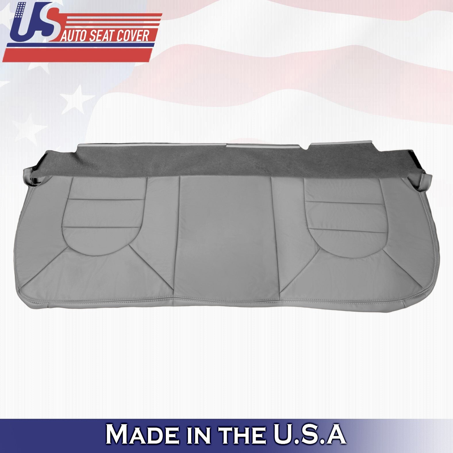 1999 For Ford F250 F350 F450 F550 Lariat Rear Bench Bottom Leather Cover Gray