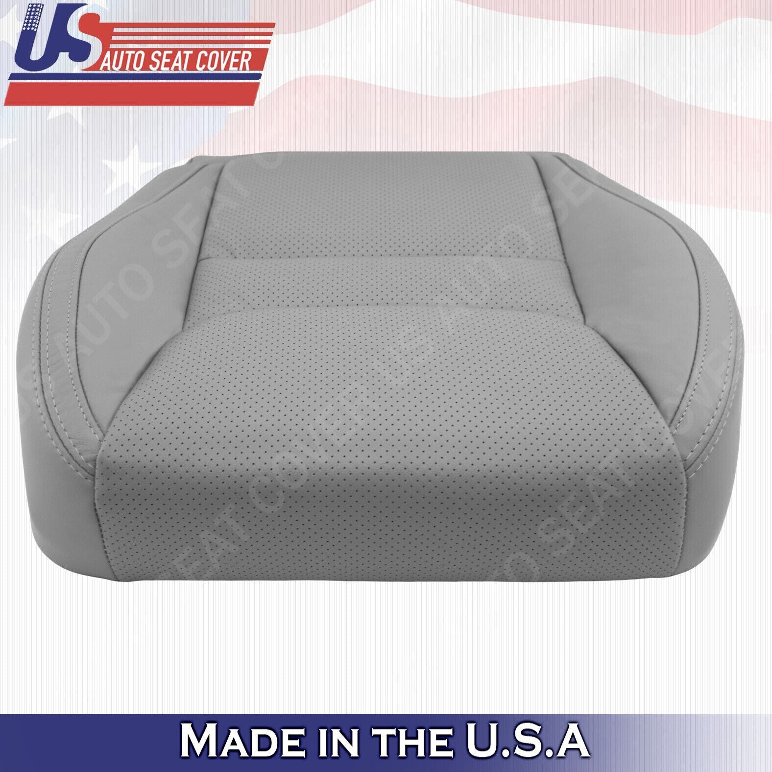2001 2002 2003 Fits Toyota Highlander Passenger Top & Bottom Leather Covers Gray