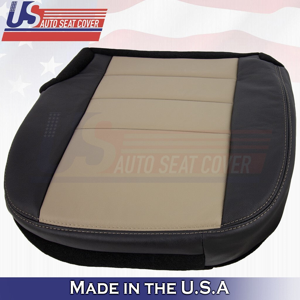 2nd Row Driver Bottom Cover Black/Tan Fits 2005 Ford Excursion Eddie Bauer