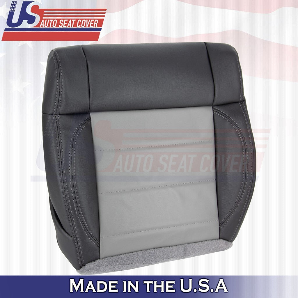 2007 For Jeep Wrangler Passenger Bottom Synthetic Leather Cover Dk/Md Slate Gray