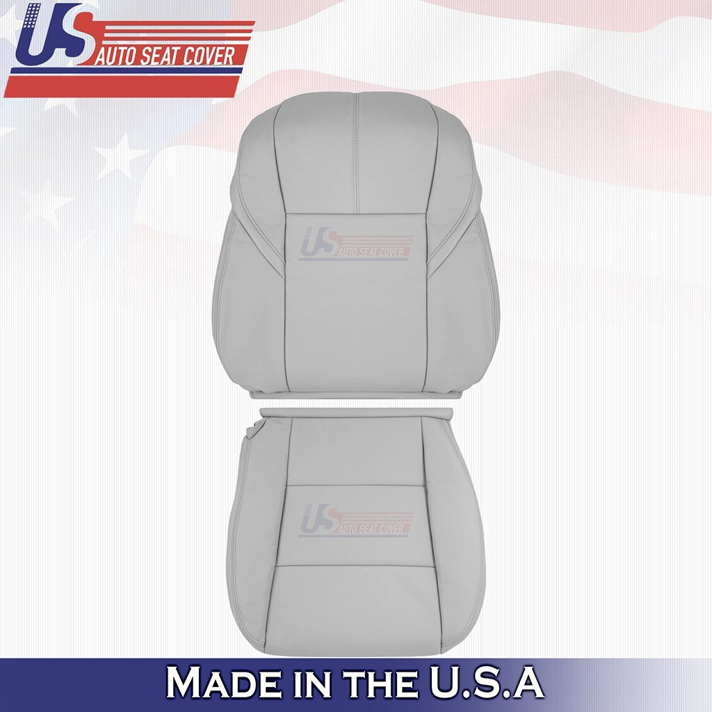 2013 to 2018 Fits Toyota Avalon XLE Front Set Tops&Bottoms Leather Cover Lt Gray