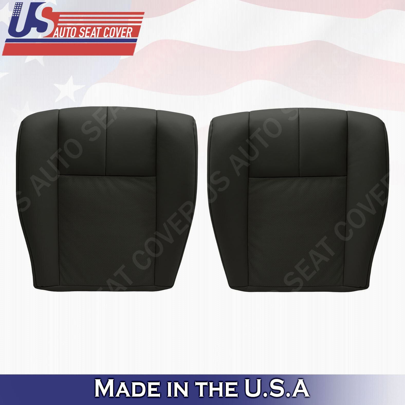 2005 to 2010 Cadillac STS Driver & Passenger Bottoms Perforated Cover BLACK