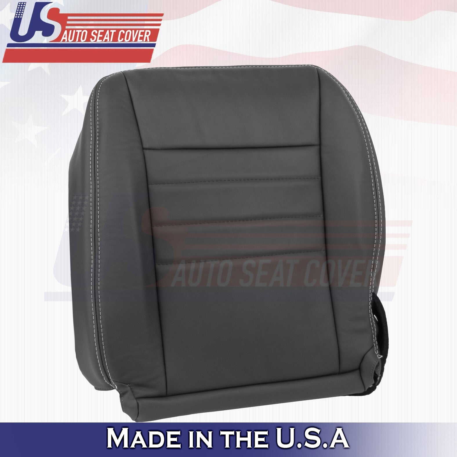 2011 2012 For Dodge Charger SXT Driver Passenger Bottom Leather Seat Covers BLK