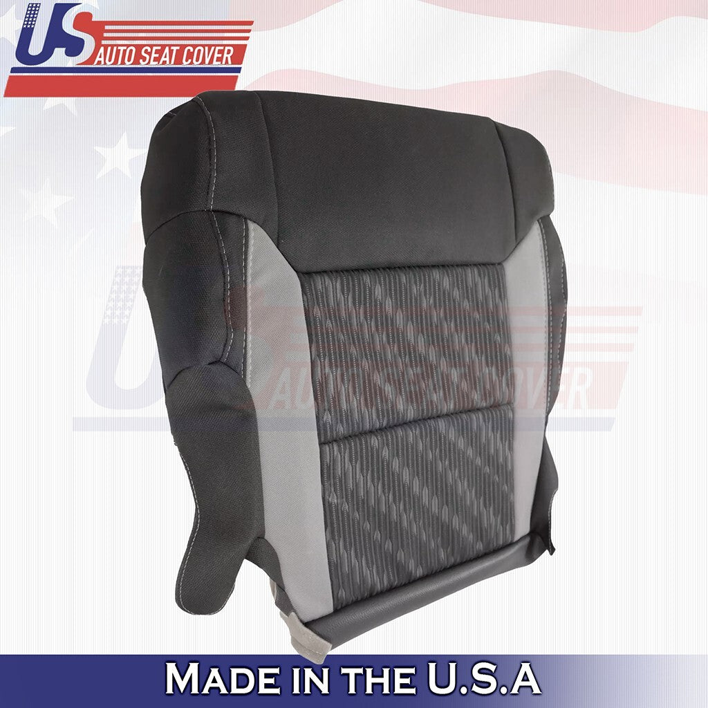 2014 to 2021 Fit Toyota Tundra Front Driver & Passenger BottomsCloth Cover Black