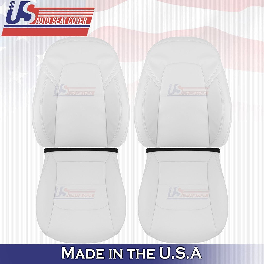 2020 to 2024 For Tesla Model Y Driver &Passenger Bottoms-Tops Vinyl Cover White