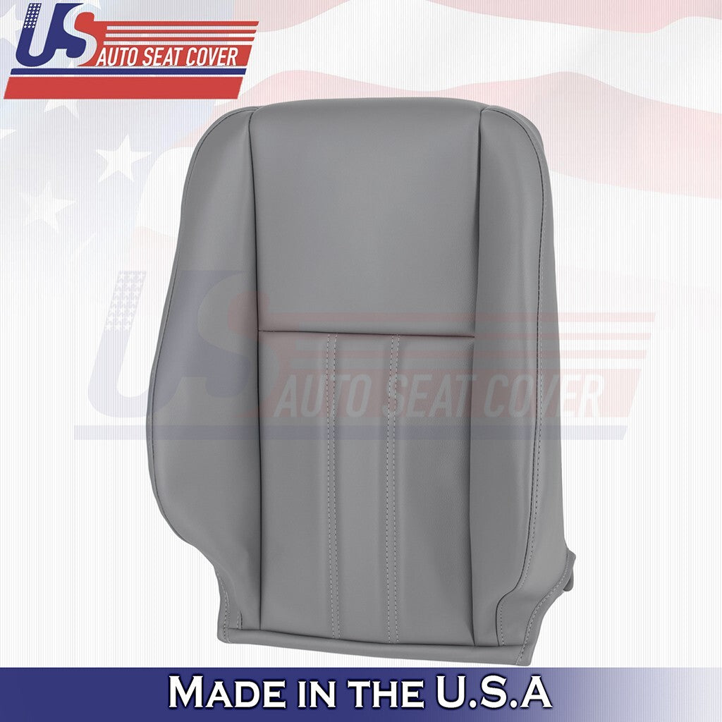 2008 to 2016 Fits Chrysler Town & Country Driver Top Leather Cover DARK Gray