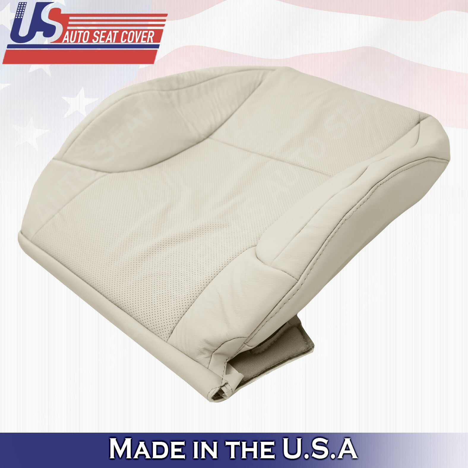 Driver Top Perforated Leather Seat Cover Light TAN FOR 2010 - 2017 Lexus GX460