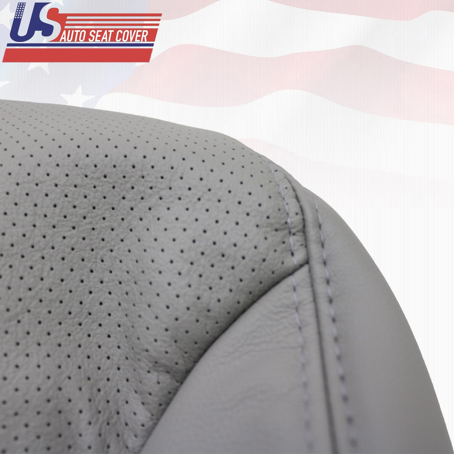 Fit 2003 - 06 Lexus ES300 - 330 Driver Bottom Perforated Leather Seat Cover Gray