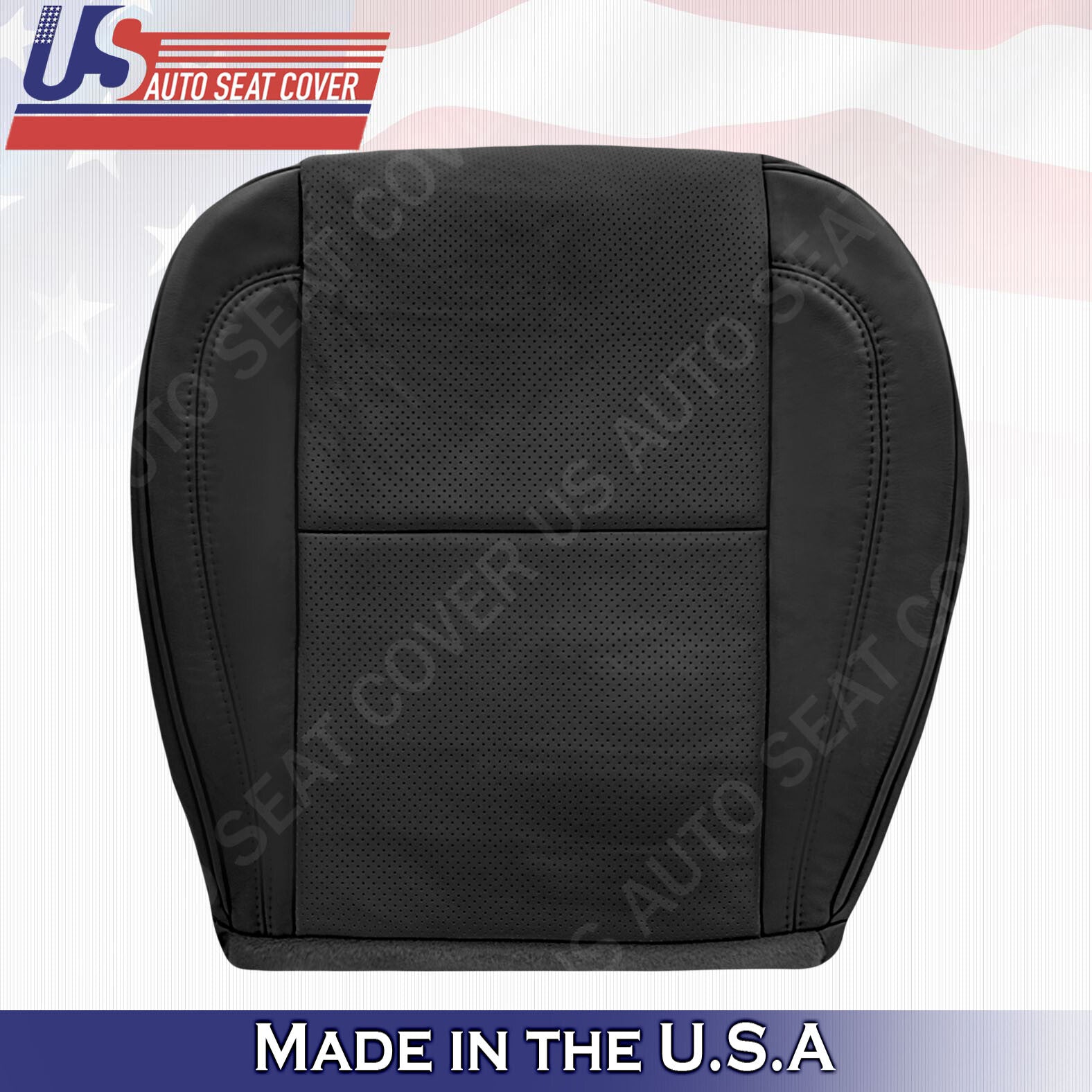 Fits 1998 - 2005 Lexus GS300 GS400 GS430 PASSENGER Perforated Leather Cover Blk