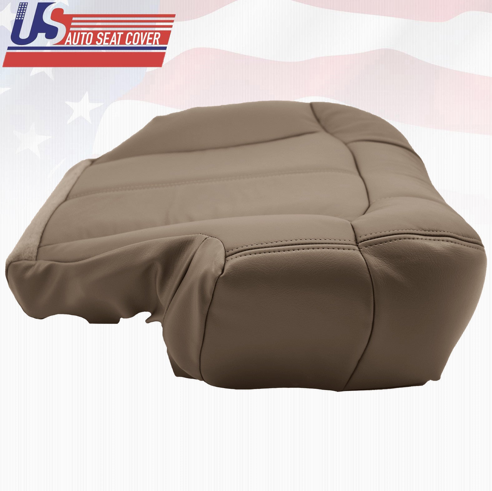 2001 2002 Chevy Silverado 3500 Driver & Passenger Bottom Vinyl Seat Covers Tan