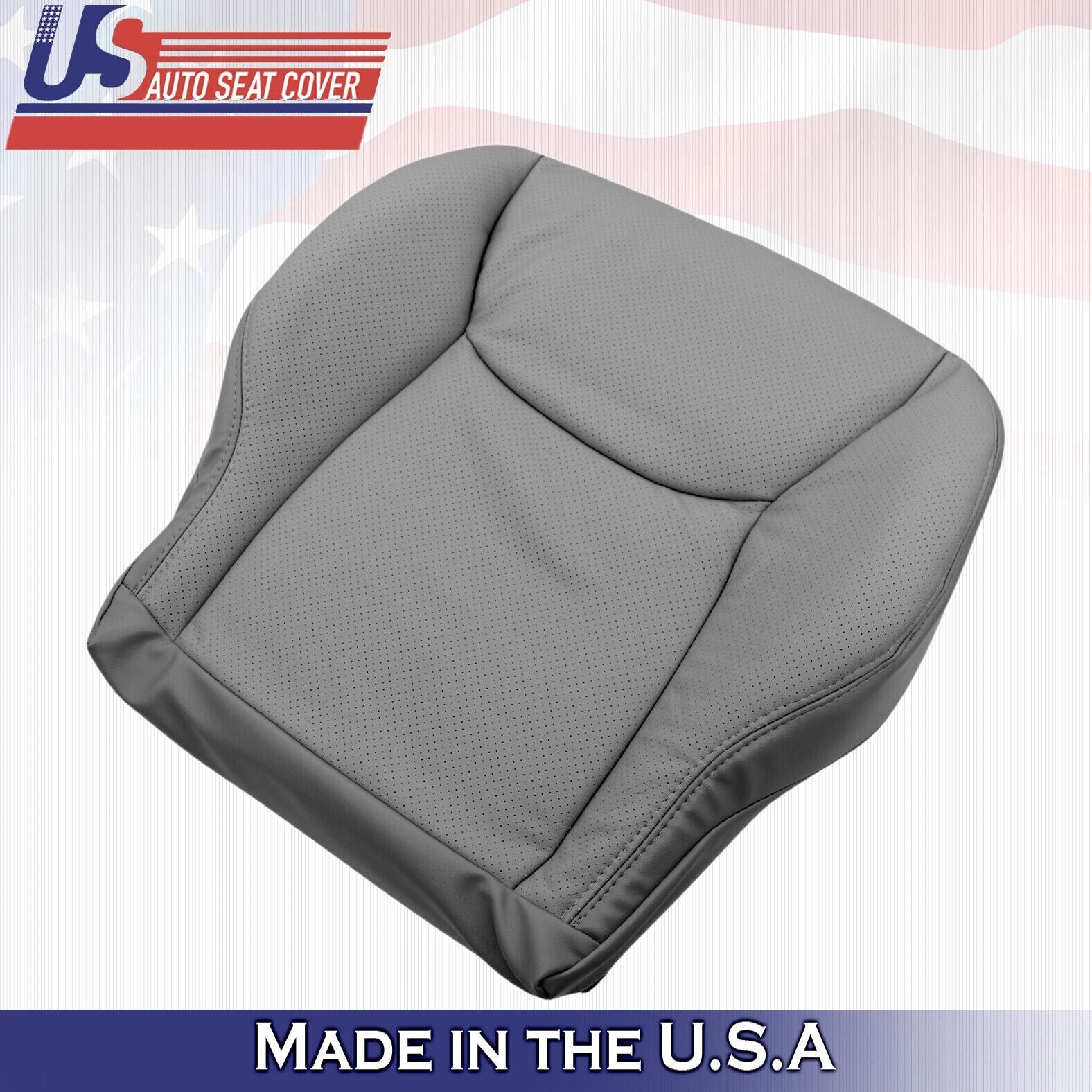 2000 to 2006 For Mercedes Benz S430 Front Set Bottoms & Tops Leather Cover Gray