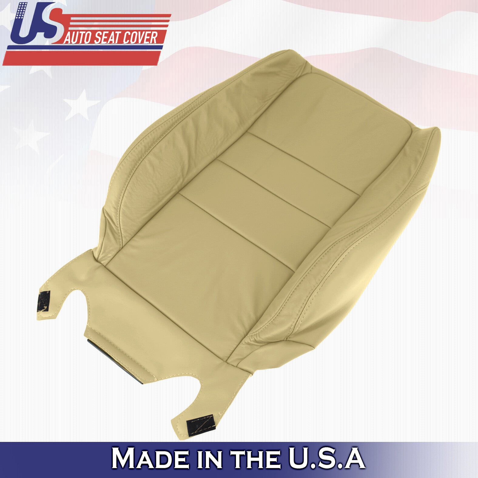 2011 2012 For Honda Accord Passenger Top & Bottom Leather Seat Covers Tan