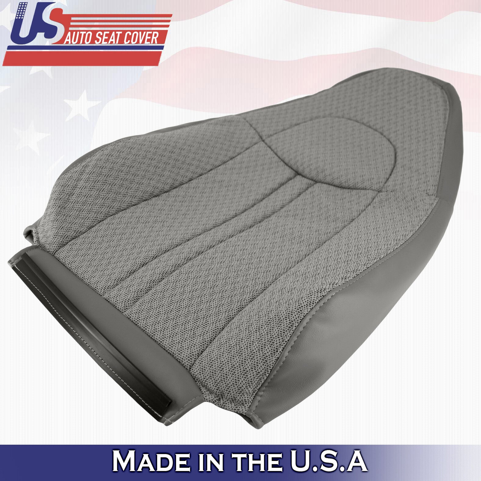 2013 2014 For Chevy Express 1500 2500 3500 2x Top & 2x Bottom Cloth Covers Gray