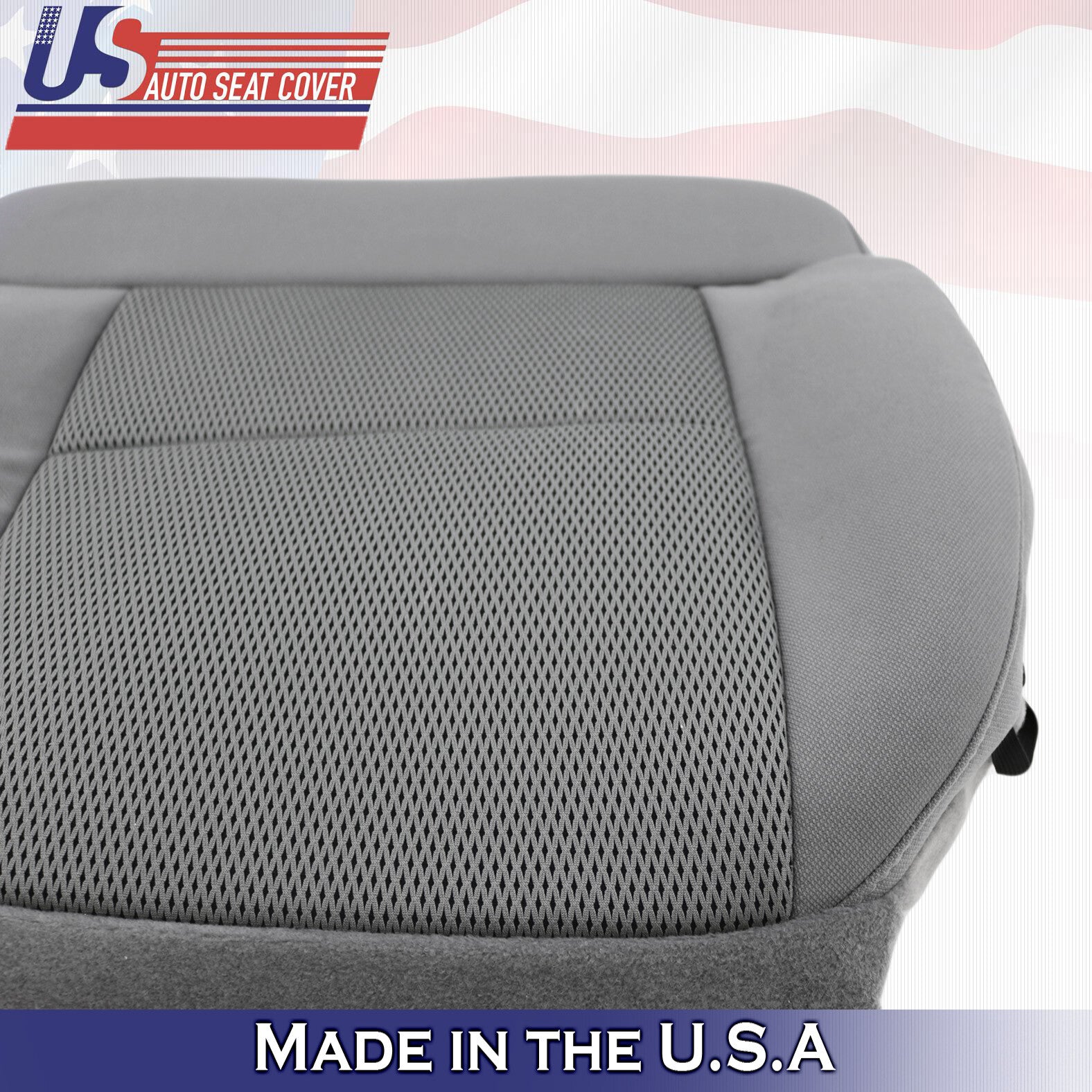 2004 to 2006 Fits Ford F150 Driver Bottom Cloth Seat Replacement Cover Gray