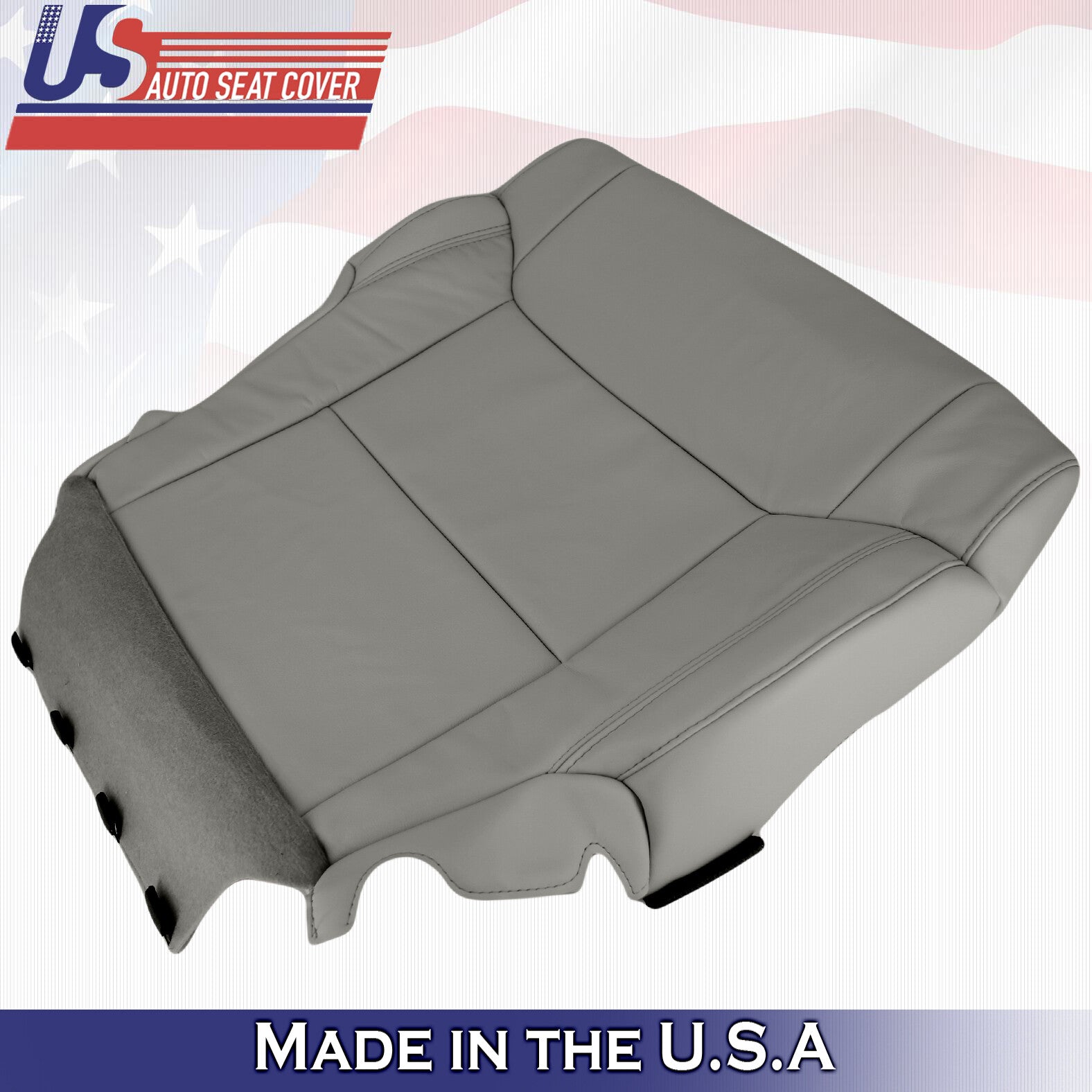 Fits 2014 - 2018 Toyota Tundra PASSENGER Bottom Leather Replacement Cover Gray
