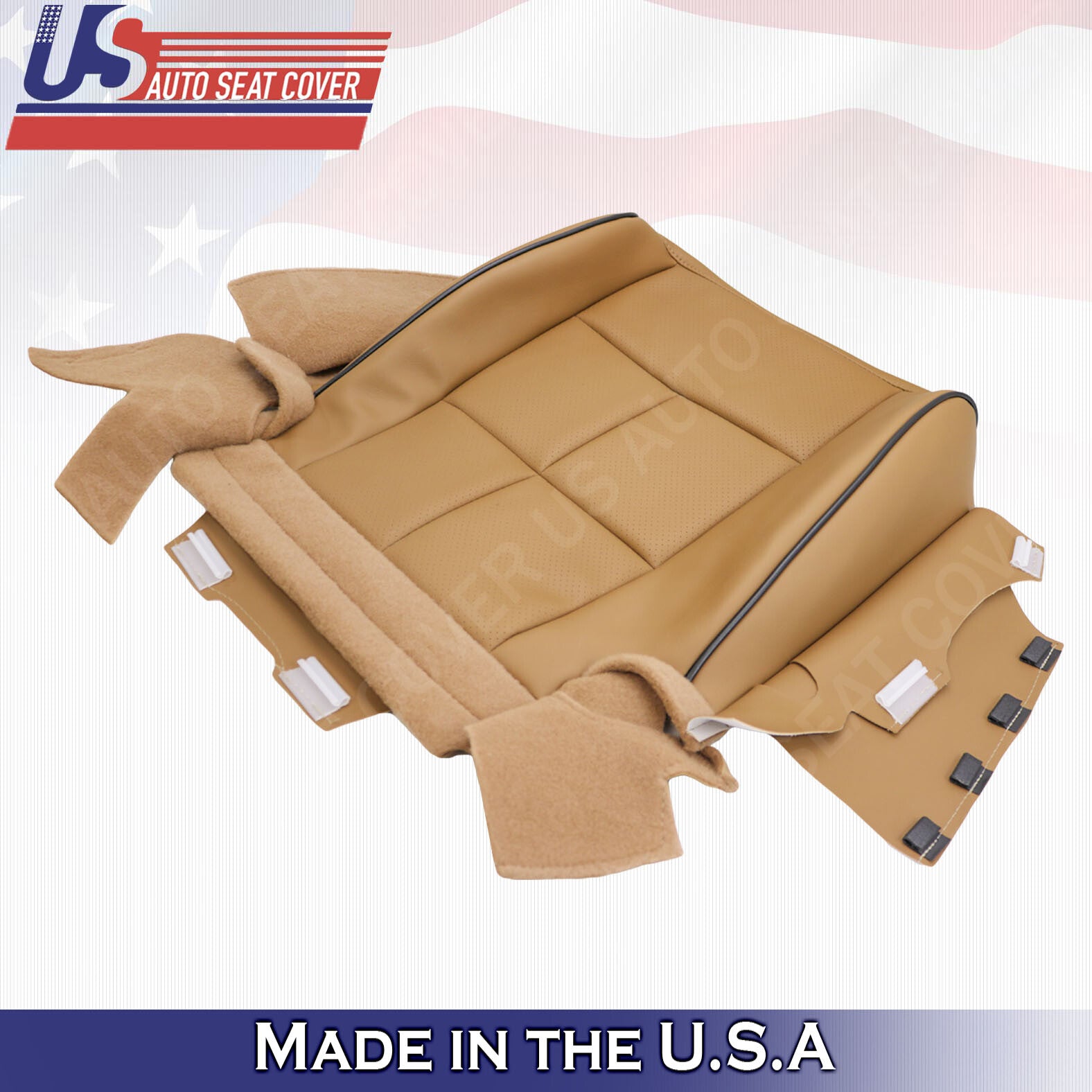 2011- 2014 Lincoln Navigator PASSENGER Bottom Synthetic Leather Cover CANYON TAN