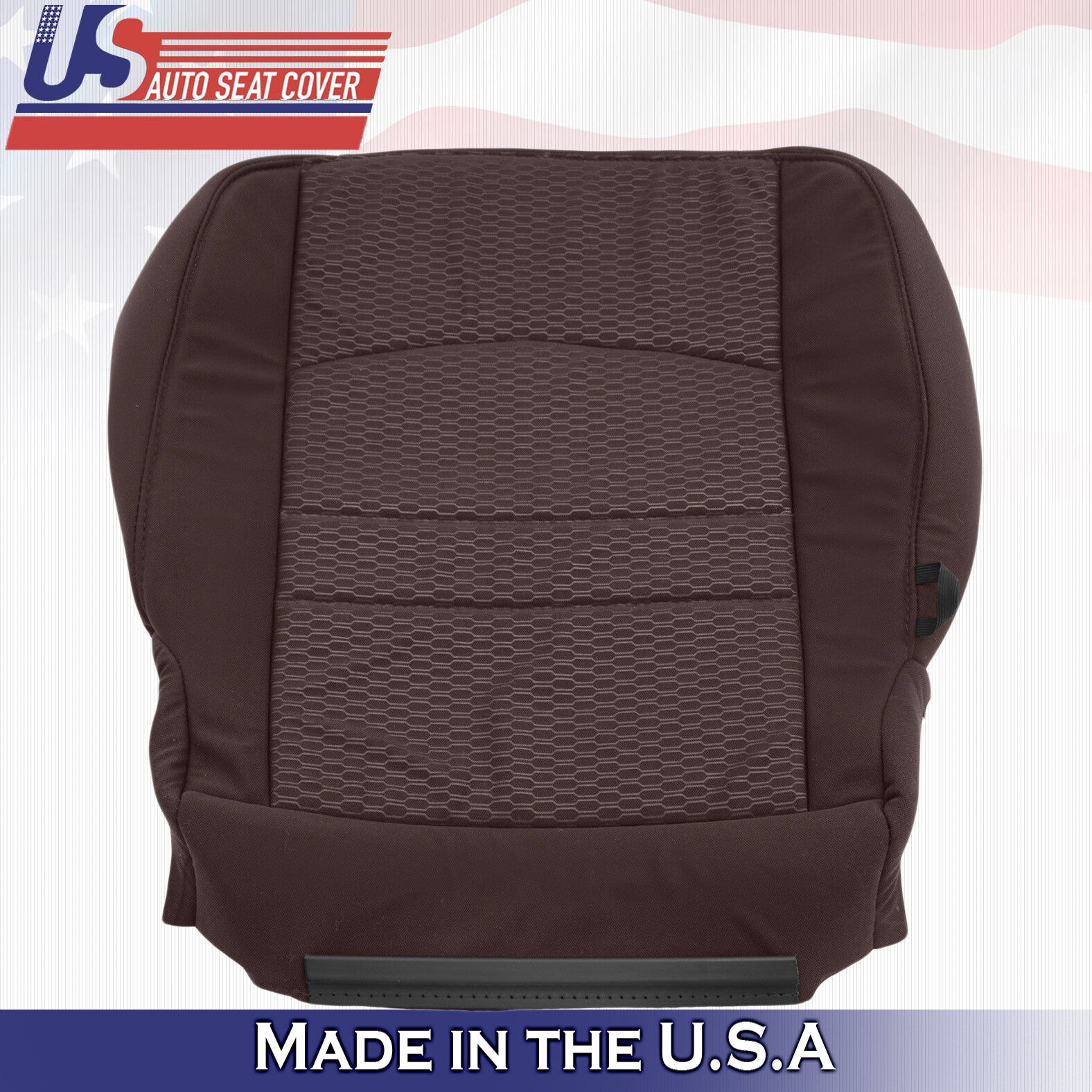 2013 to 2018 For Dodge Ram 4500 SLT Passenger Top Bottom Cloth Seat Covers Brown