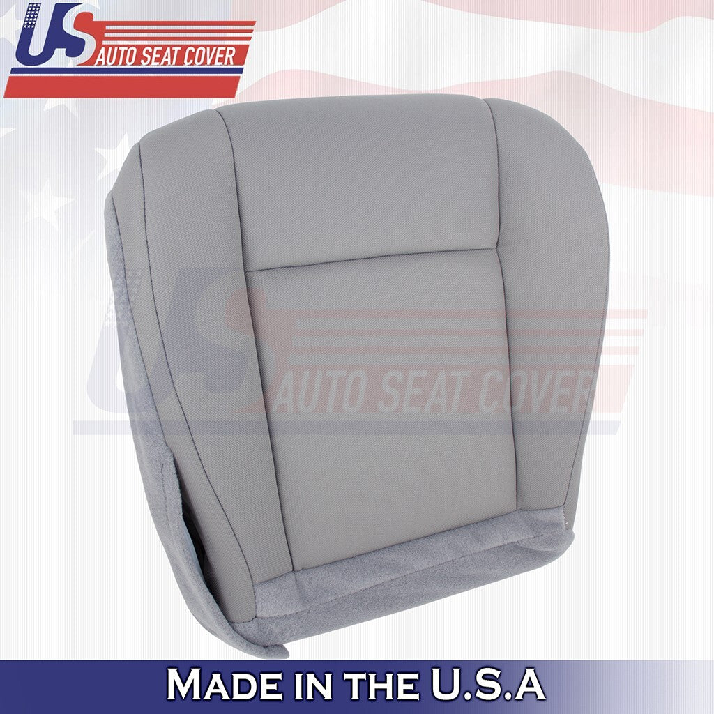 2012 to 2019 For Ford Econoline Van Front Passenger Bottom Cloth Seat Cover Gray