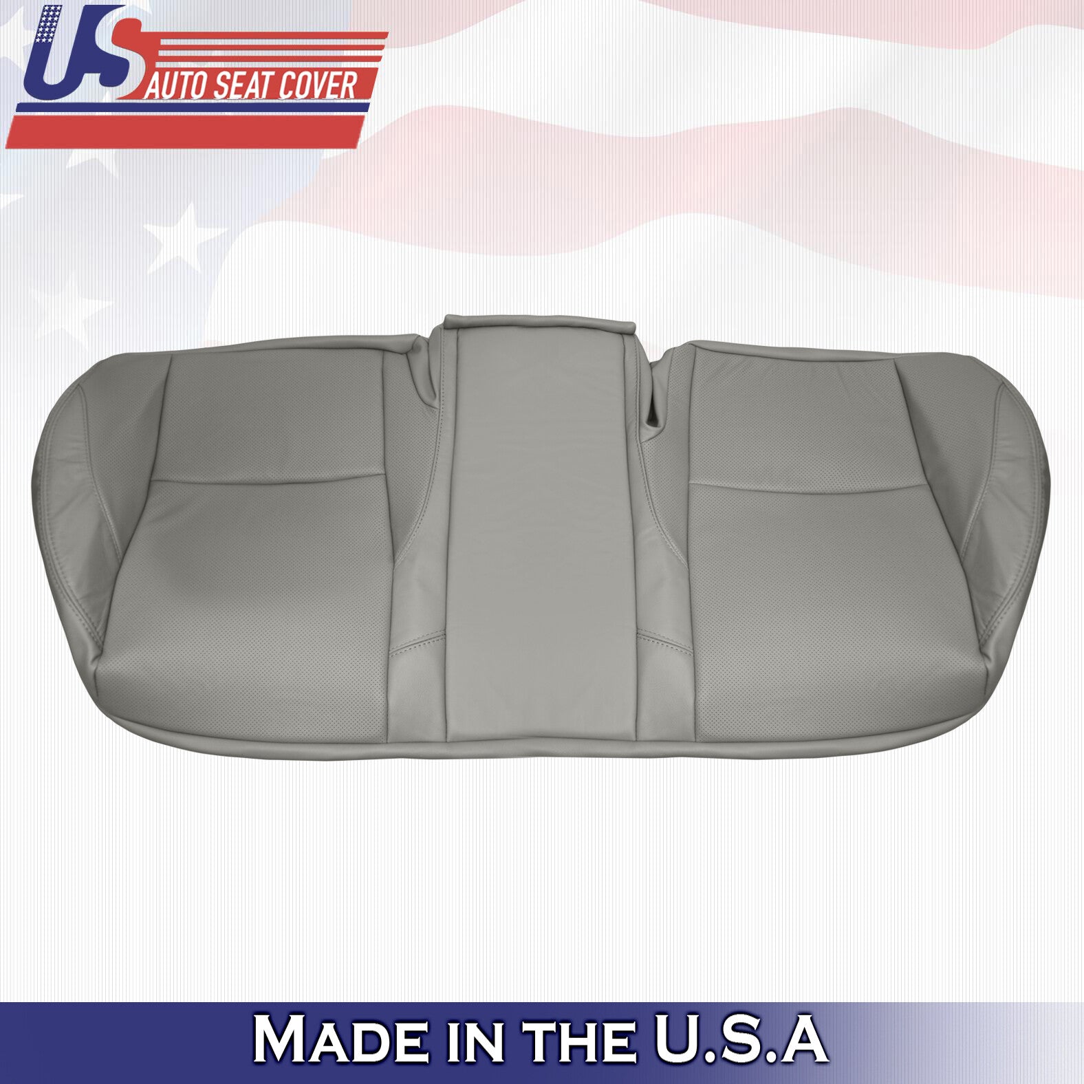 Fits 2007 to 2012 Lexus ES350 Rear Bench Bottom Perforated Leather Cover  Gray