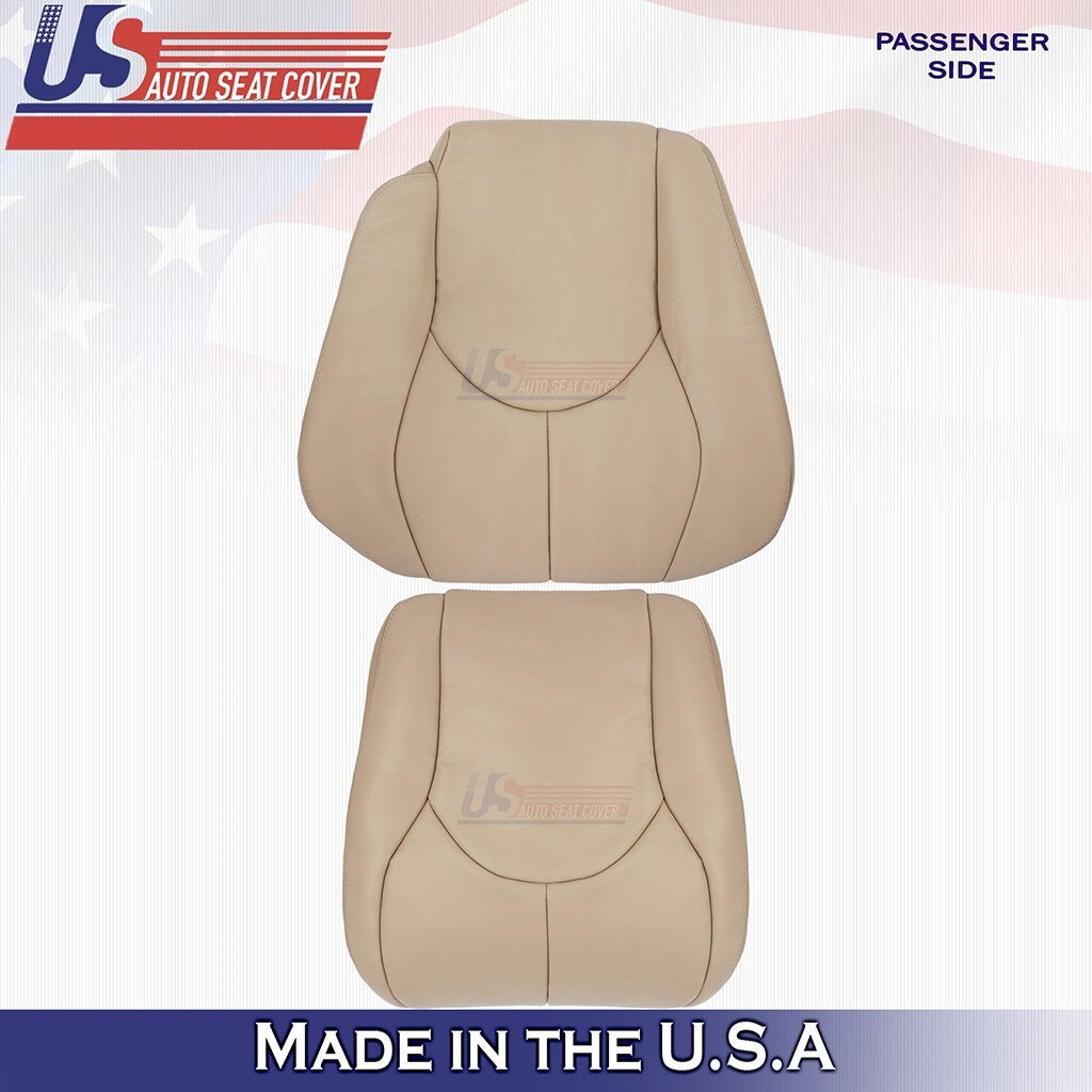 1996 to 2002 For Mercedes Benz SL500 Passenger Top &Bottom Leather Cover Tan