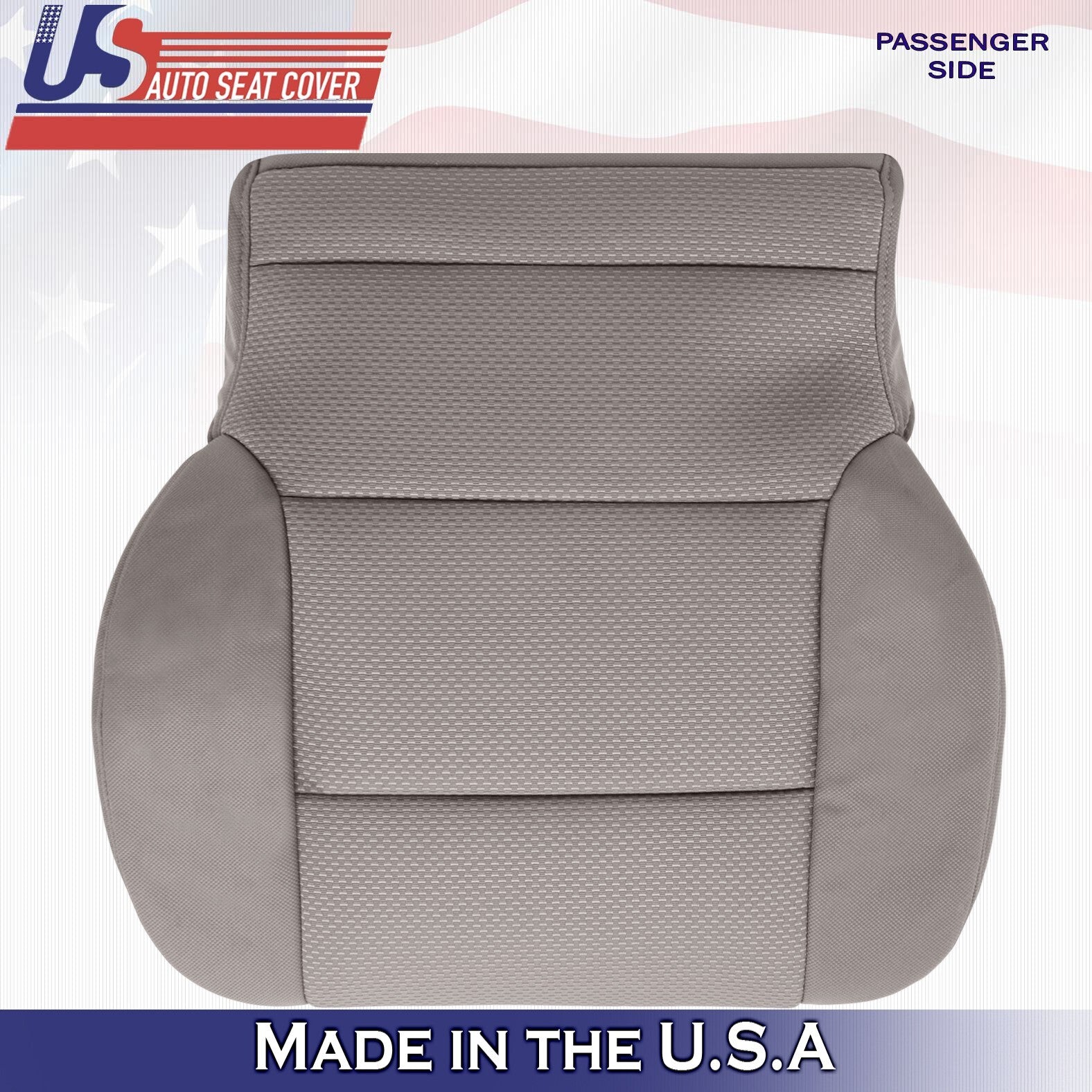 2014 to 2018 Fits Chevy Silverado 1500 Passenger Bottom Cloth Seat Cover Tan