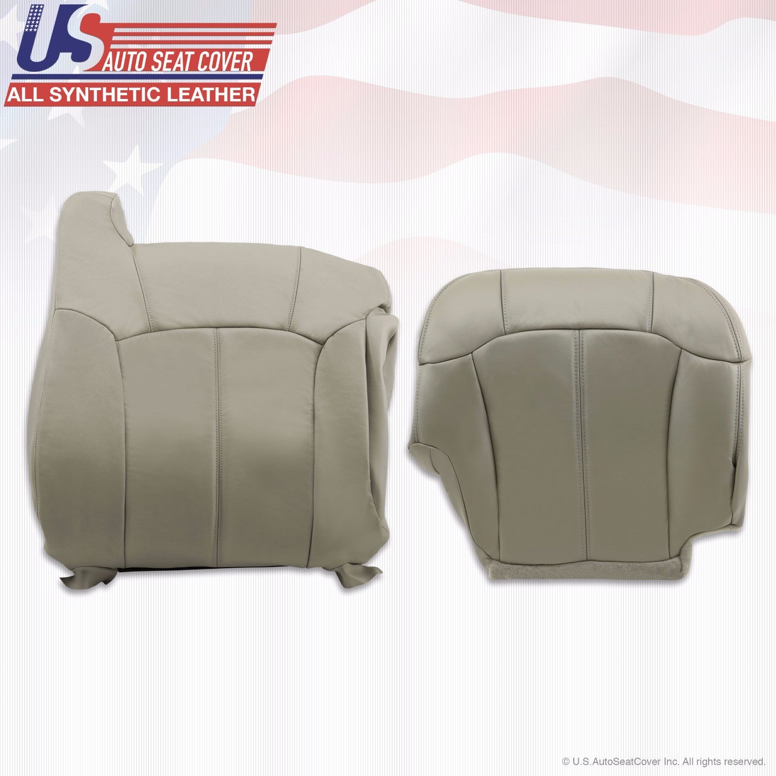 1999 2000 2001 2002 Chevy Silverado Synthetic leather seat cover Gray
