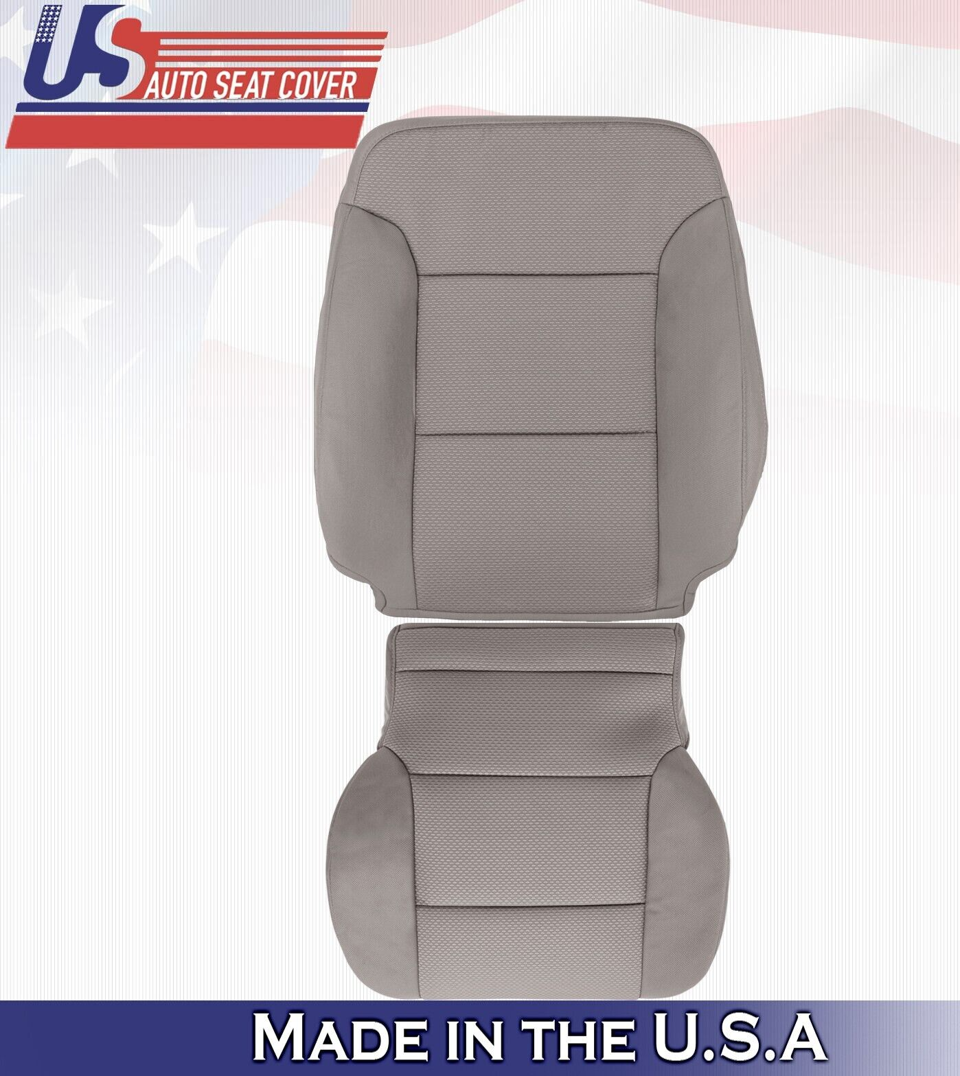 2015 to 2019 For Chevy Silverado 2500 3500 Driver Top & Bottom Cloth Covers Tan