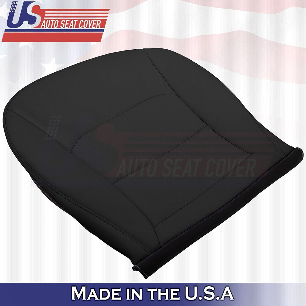 2020 to 2024 For Tesla Model Y Passenger Bottom & Top Vinyl Seat Cover Black